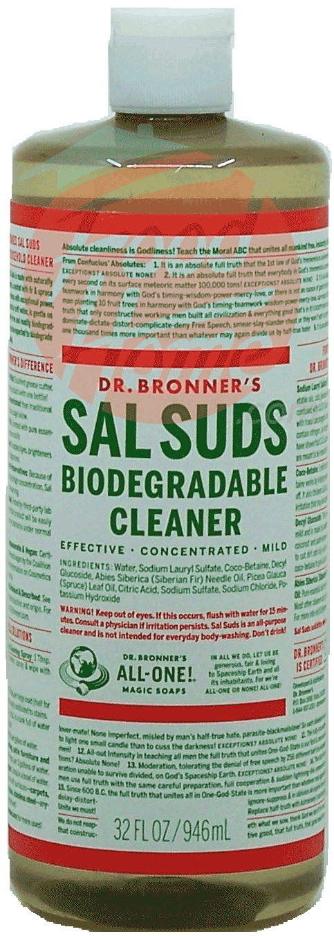 Dr. Bronner's Magic Sal Suds biodegradable cleaner; effective, concentrated, mild, liquid Full-Size Picture